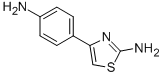 structure of CAS# 3673-53-8, 4-(4-Amino-Phenyl)-Thiazol-2-Ylamine;4-(4-Aminophenyl)Thiazol-2-Amine;4-(4-Aminophenyl)-2-Thiazolamine;[4-(2-Aminothiazol-4-Yl)Phenyl]Amine