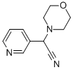 structure of CAS# 36740-09-7, alpha-3-Pyridinyl-4-Morpholineacetonitrile;2-Morpholino-2-(3-Pyridyl)Acetonitrile;2-Morpholin-4-Yl-2-Pyridin-3-Yl-Ethanenitrile;Sbb016881