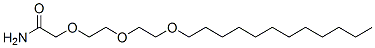 structure of CAS# 36749-80-1, 2-(2-(2-(Dodecyloxy)-Ethoxy)-Ethoxy)-Acetamide;2-[2-(2-Lauryloxyethoxy)Ethoxy]Acetamide;2-[2-(2-Dodecoxyethoxy)Ethoxy]Ethanamide;Nsc165864