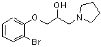 CAS#: 3680-41-9， 1-(2-Bromophenoxy)-3-(1-Pyrrolidinyl)-2-Propanol