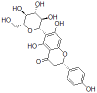 CAS#: 3682-03-9， (2S)-5,7-Dihydroxy-2-(4-Hydroxyphenyl)-6-[(2S,3R,4R,5S,6R)-3,4,5-Trihydroxy-6-(Hydroxymethyl)Oxan-2-Yl]Chroman-4-One