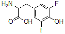 CAS#: 369-97-1， 2-Amino-3-(3-Fluoro-4-Hydroxy-5-Iodophenyl)Propanoic Acid