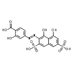 CAS#: 36913-07-2， 4-[(E)-(1,8-Dihydroxy-3,6-Disulfo-2-Naphthyl)Diazenyl]-2-Hydroxybenzoic Acid