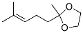 structure of CAS# 3695-38-3, 2-Methyl-2-(4-Methylpent-3-Enyl)-1,3-Dioxolane