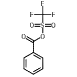 structure of CAS# 36967-85-8, Benzoic trifluoromethylcarbothioic anhydride;Benzoyl Trifluoromethanesulfonate