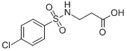 structure of CAS# 36974-65-9, 3-{[(4-Chlorophenyl)Sulfonyl]Amino}Propanoic Acid;3-[(4-Chlorophenyl)Sulfonylamino]Propionate;Zinc00340743