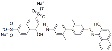 CAS#: 3701-40-4， Disodium (3Z)-3-[[3-Methyl-4-[2-Methyl-4-[(2Z)-2-(2-Oxonaphthalen-1-Ylidene)Hydrazinyl]Phenyl]Phenyl]Hydrazinylidene]-4-Oxonaphthalene-2,7-Disulfonate