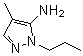 structure of CAS# 3702-14-5, 4-Methyl-1-Propyl-1H-Pyrazol-5-Amine;4-Methyl-2-propyl-2 H -pyrazol-3-ylamine;4-Methyl-2-propyl-2H-pyrazol-3-ylamine;BAS 07125506
