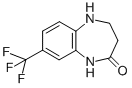 structure of CAS# 37040-48-5, 8-Trifluoromethyl-1,3,4,5-Tetrahydro-Benzo[b][1,4]Diazepin-2-One