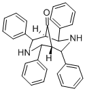 structure of CAS# 37123-09-4, 2,4,6,8-Tetraphenyl-3,7-diaza-bicyclo[3.3.1]nonan-9-one;2,4,6,8-Tetraphenyl-3,7-Diaza-Bicyclo[3.3.1]Nonan-9-One;Bas 00659280;Oprea1_391105