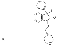 CAS#: 37126-54-8， 3-Ethyl-1-(2-Morpholin-4-Ylethyl)-3-Phenylindol-2-One Hydrochloride