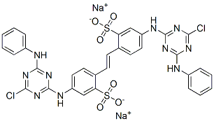 CAS#: 37138-23-1， Disodium 5-[[4-Chloro-6-(Phenylamino)-1,3,5-Triazin-2-Yl]Amino]-2-[(E)-2-[4-[[4-Chloro-6-(Phenylamino)-1,3,5-Triazin-2-Yl]Amino]-2-Sulfonatophenyl]Ethenyl]Benzenesulfonate
