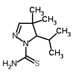 CAS#: 372086-98-1， 5-Isopropyl-4,4-dimethyl-4,5-dihydro-1H-pyrazole-1-carbimidothioic acid