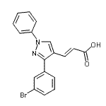 CAS#: 372107-21-6， (2E)-3-[3-(3-Bromophenyl)-1-Phenyl-1H-Pyrazol-4-Yl]Acrylic Acid