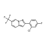 CAS#: 372122-57-1， 2-(2-Chloro-4-Fluorophenyl)-6-(Trifluoromethyl)Pyrazolo[1,5-a]Pyridine