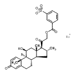 CAS#: 37413-97-1， Sodium 3-({[(11beta,16alpha)-9-Fluoro-11-Hydroxy-16-Methyl-3,20-Dioxopregna-1,4-Dien-21-Yl]Oxy}Carbonyl)Benzenesulfonate