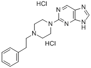 CAS 登录号:37424-75-2, 2-(4-苯乙基哌嗪-1-基)-7H-嘌呤二盐酸盐