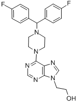 CAS#: 37425-38-0， 2-[6-[4-[Bis(4-Fluorophenyl)Methyl]Piperazin-1-Yl]Purin-9-Yl]Ethanol Dihydrochloride