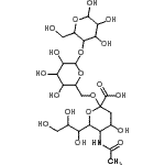 CAS#: 37449-93-7， 5-Acetamido-3,5-dideoxy-6-(1,2,3-trihydroxypropyl)hex-2-ulopyranonosyl-(2->6)hexopyranosyl-(1->4)hexopyranose