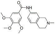 CAS 登录号:37481-34-8, 3,4,5-三甲氧基-N-(2-甲基-3,4-二氢-1H-异喹啉-7-基)苯甲酰胺