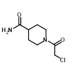 结构式 CAS# 375359-83-4, 1-(氯乙酰基)-4-哌啶甲酰胺