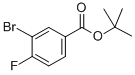 structure of CAS# 375368-94-8, Tert-Butyl 3-Bromo-4-Fluorobenzoate;TERT-BUTYL 3-BROMO-4-FLUOROBENZOATE;T-BUTYL 3-BROMO-4-FLUOROBENZOATE