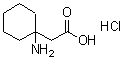 structure of CAS# 37631-99-5, 2-(1-Aminocyclohexyl)Acetic Acid Hydrochloride;(1-Aminocyclohexyl)Acetic Acid Hydrochloride;2-(1-AMINOCYCLOHEXYL)ACETIC ACID HYDROC&;2-(1-AMINOCYCLOHEXYL)ACETIC ACID HCL