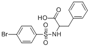 structure of CAS# 37642-61-8, 2-([(4-Bromophenyl)Sulfonyl]Amino)-3-Phenylpropanoic Acid;2-[(4-Bromophenyl)Sulfonylamino]-3-Phenyl-Propanoic Acid;2-[(4-Bromophenyl)Sulfonylamino]-3-Phenyl-Propionic Acid;Propionic Acid, 2-(P-Bromobenzenesulfonamido)-3-Phenyl-, Dl-