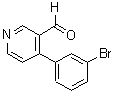 结构式 CAS# 376646-64-9, 4-(3-溴苯基)-3-吡啶甲醛