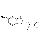CAS#: 377063-33-7， N-(6-Methyl-1,3-Benzothiazol-2-Yl)Cyclobutanecarboxamide