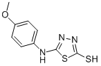 CAS#: 37844-24-9， 5-(4-Methoxy-Phenylamino)-[1,3,4]Thiadiazole-2-Thiol