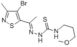 CAS#: 3787-35-7， 3-[1-(4-Bromo-3-Methyl-1,2-Thiazol-5-Yl)Ethylideneamino]-1-(3-Methoxypropyl)Thiourea