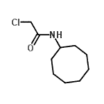structure of CAS# 379255-43-3, 2-Chloro-N-Cyclooctylacetamide;2-Chloro-N-cyclooctylacetamide;ACETAMIDE,2-CHLORO-N-CYCLOOCTYL-;MFCD00751399