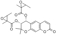 CAS#: 37975-61-4， [(6R,7R)-6-(2,3-Dimethyloxirane-2-Carbonyl)Oxy-8,8-Dimethyl-2-Oxo-6,7-Dihydropyrano[5,6-g]Chromen-7-Yl] 2,3-Dimethyloxirane-2-Carboxylate