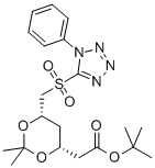 CAS#: 380460-37-7， Tert-Butyl 2-[(4R,6S)-2,2-Dimethyl-6-[(1-Phenyl-1H-Tetrazol-5-Ylsulfonyl)Methyl]-1,3-Dioxan-4-Yl]Acetate