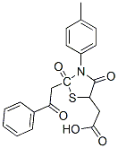 CAS#: 38048-62-3， 5-Carboxymethyl-3-P-Tolylthiazolidine-2,4-Dione-2-Acetophenone