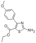 结构式 CAS# 380626-32-4, 2-氨基-4-(4-甲氧基苯基)噻唑-5-羧酸乙酯