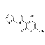 CAS#: 380633-41-0， 4-Hydroxy-6-Methyl-2-Oxo-N-(1,3-Thiazol-2-Yl)-2H-Pyran-3-Carboxamide