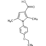 CAS 登录号：3807-59-8， 1-(4-乙氧基苯基)-2,5-二甲基-1H-吡咯-3-羧酸