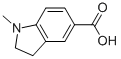 structure of CAS# 380922-37-2, 1-Methylindoline-5-Carboxylic Acid;2,3-Dihydro-1-Methyl-1H-Indole-5-Carboxylic Acid, 5-Carboxy-1-Methylindoline;1-Methylindoline-5-Carboxylic Acid 97%;1-METHYLINDOLINE-5-CARBOXYLIC ACID