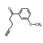 结构式 CAS# 38102-72-6, 4-(3-甲氧基苯基)-4-氧代丁腈