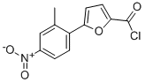 structure of CAS# 381178-60-5, 5-(2-Methyl-4-Nitrophenyl)Furan-2-Carbonyl Chloride