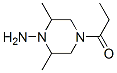 CAS#: 38179-15-6， 2,6-Dimethyl-4-(1-Oxopropyl)-1-Piperazinamine
