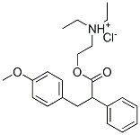CAS 登录号:3820-14-2, 2-二乙基氨基乙基3-(4-甲氧基苯基)-2-苯丙酸酯盐酸盐