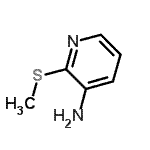 structure of CAS# 38240-22-1, 2-(Methylsulfanyl)-3-Pyridinamine;2-(methylthio)-3-pyridinamine