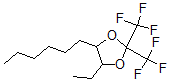 CAS 登录号：38274-67-8， 4-乙基-5-己基-2,2-二(三氟甲基)-1,3-二氧戊环