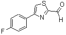 结构式 CAS# 383142-69-6, 4-(4-氟苯基)-1,3-噻唑-2-甲醛