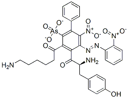 CAS#: 38337-12-1， (2S)-3-[(3Z)-3-[(4-Arsonophenyl)Hydrazinylidene]-4-Oxo-1-Cyclohexa-1,5-Dienyl]-2-[6-[(2,4-Dinitrophenyl)Amino]Hexanoylamino]Propanoic Acid