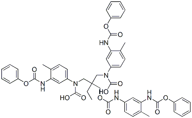CAS#: 38353-81-0， 2,2-Bis[[4-Methyl-3-(Phenoxycarbonylamino)Phenyl]Carbamoyloxymethyl]Butyl N-[4-Methyl-3-(Phenoxycarbonylamino)Phenyl]Carbamate