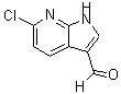 结构式 CAS# 383875-59-0, 6-氯-1H-吡咯并[2,3-b]吡啶-3-甲醛